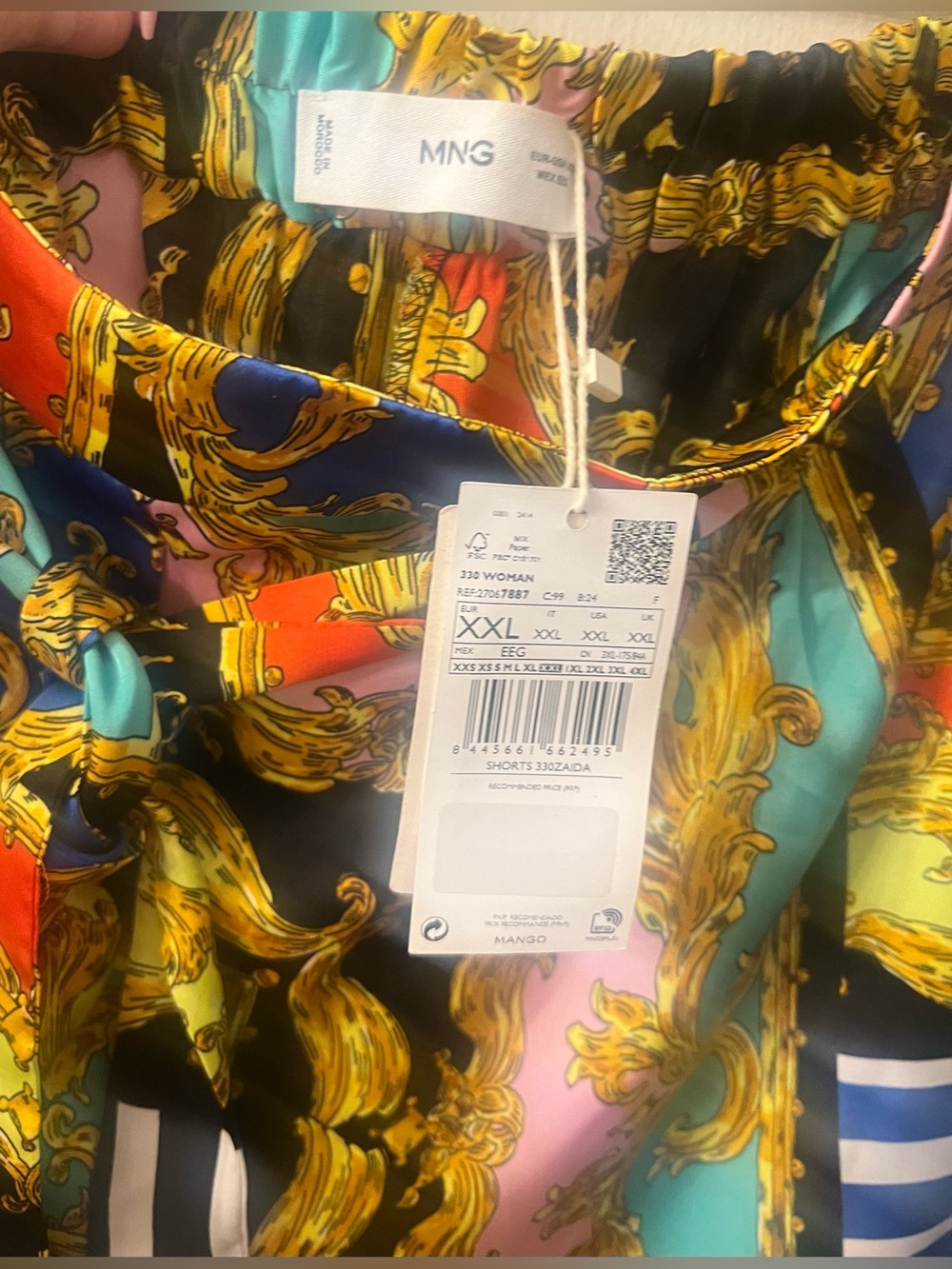 Mango Baroque Printed Flowy Shorts - Picture 3 of 5